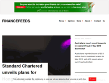 Tablet Screenshot of financefeeds.com